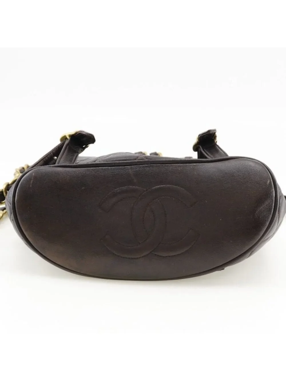 Chanel Quilted Vintage Lambskin Brown Backpack Daypack